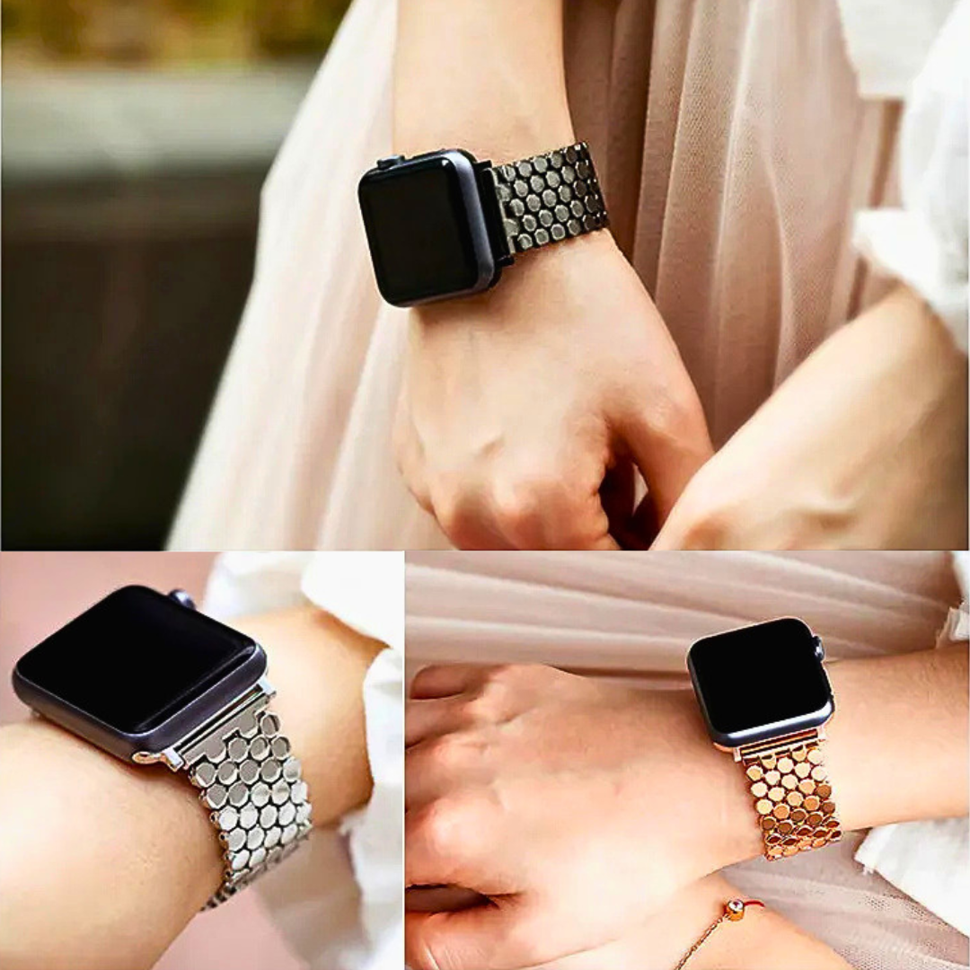 Stainless Honeycomb Apple Watch Strap