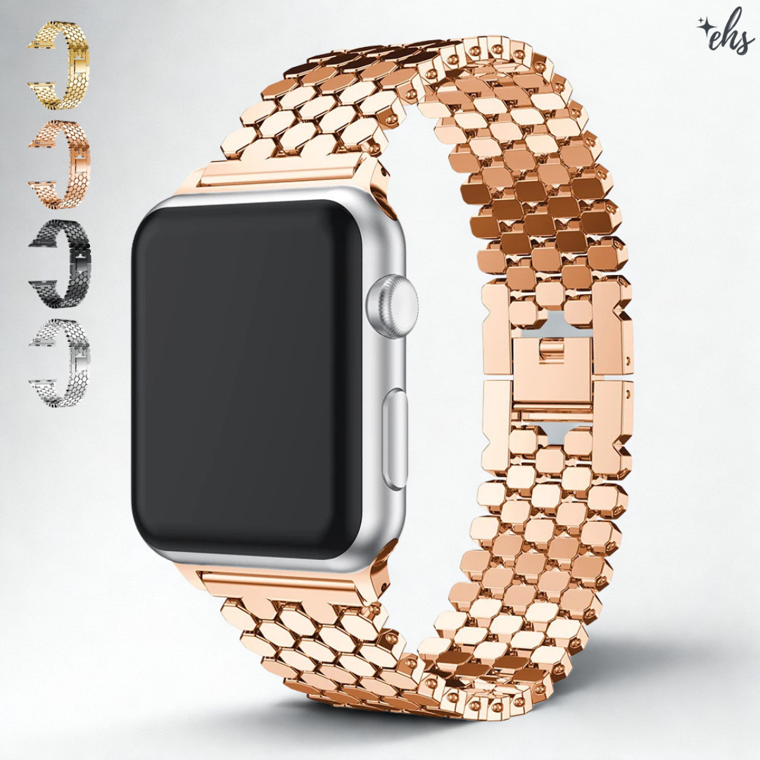 Stainless Honeycomb Apple Watch Strap