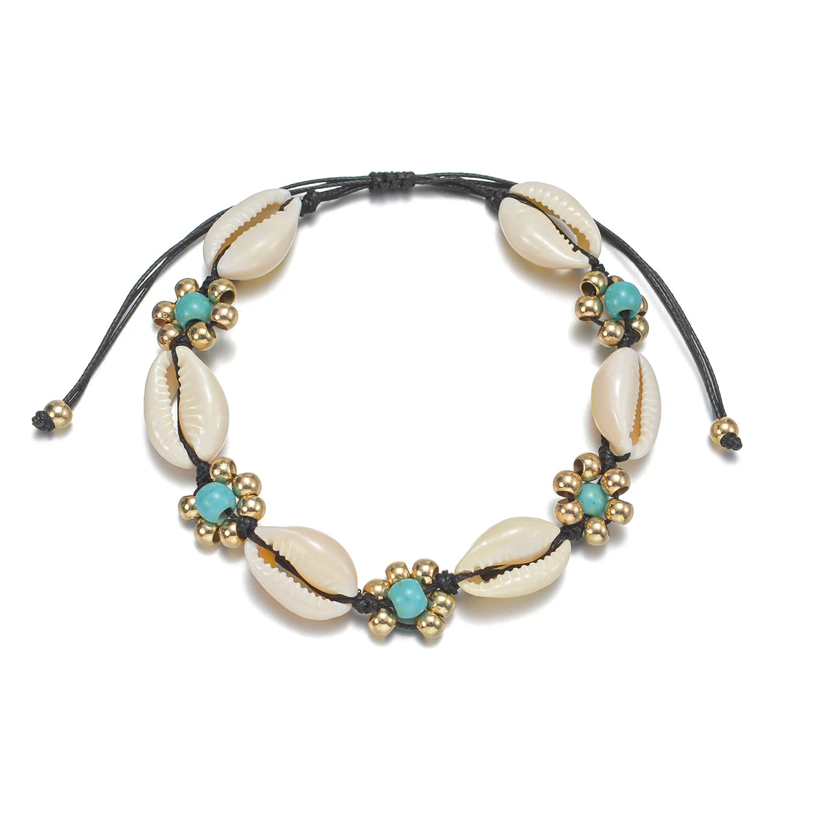 Turquoise Flower Anklet