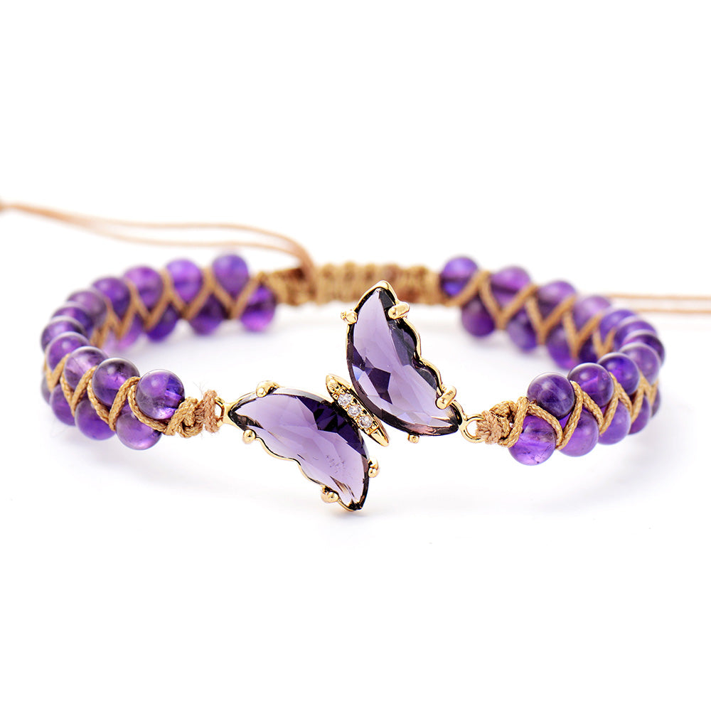 Healing Crystal Butterfly Bracelets