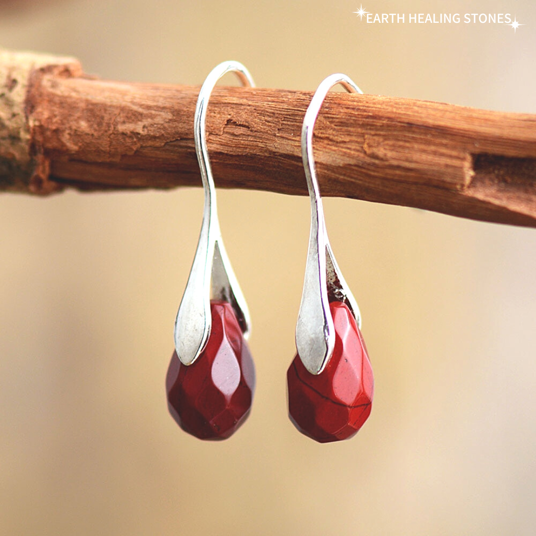 Life Force Red Jasper Earrings