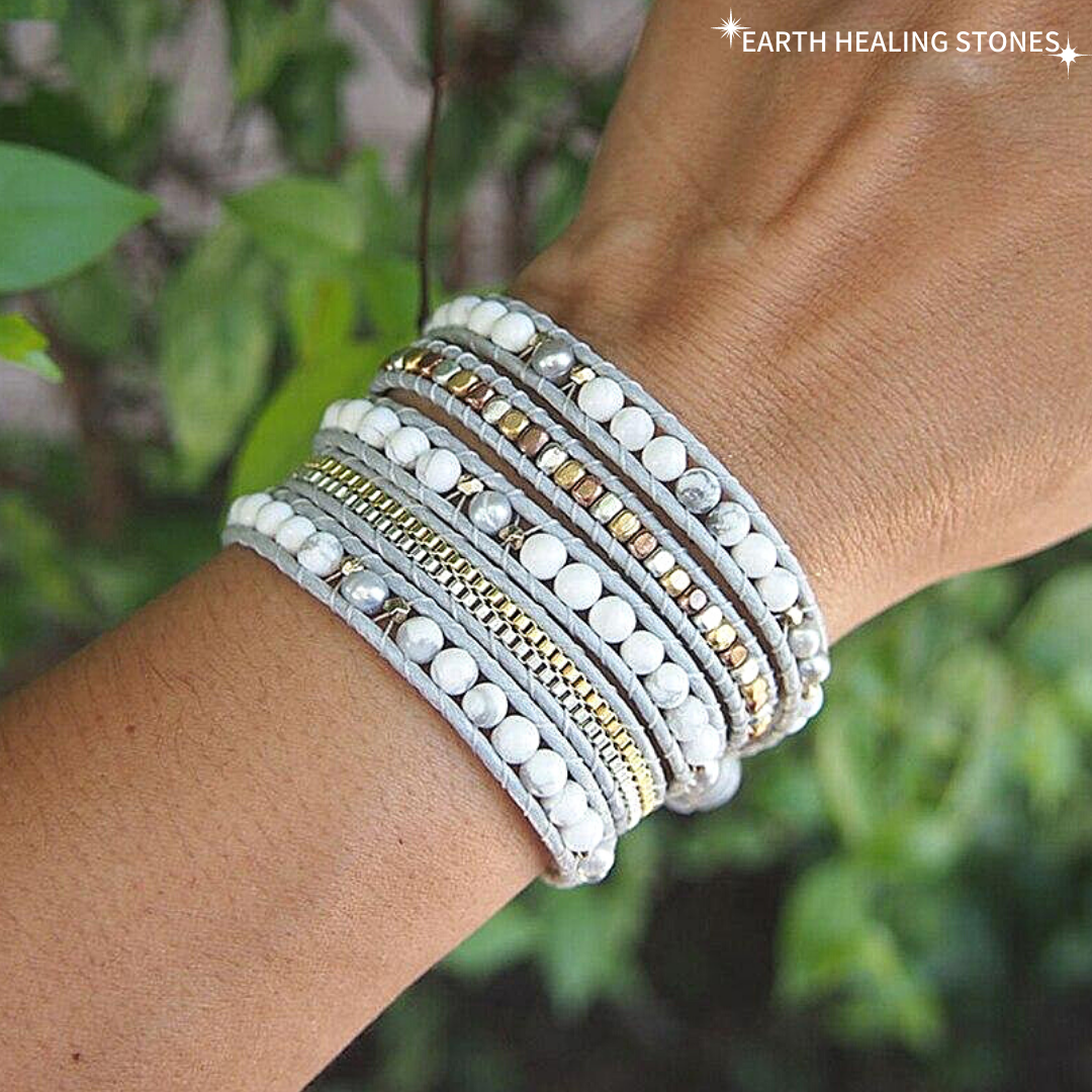 Healing Howlite Divine Wrap Bracelet