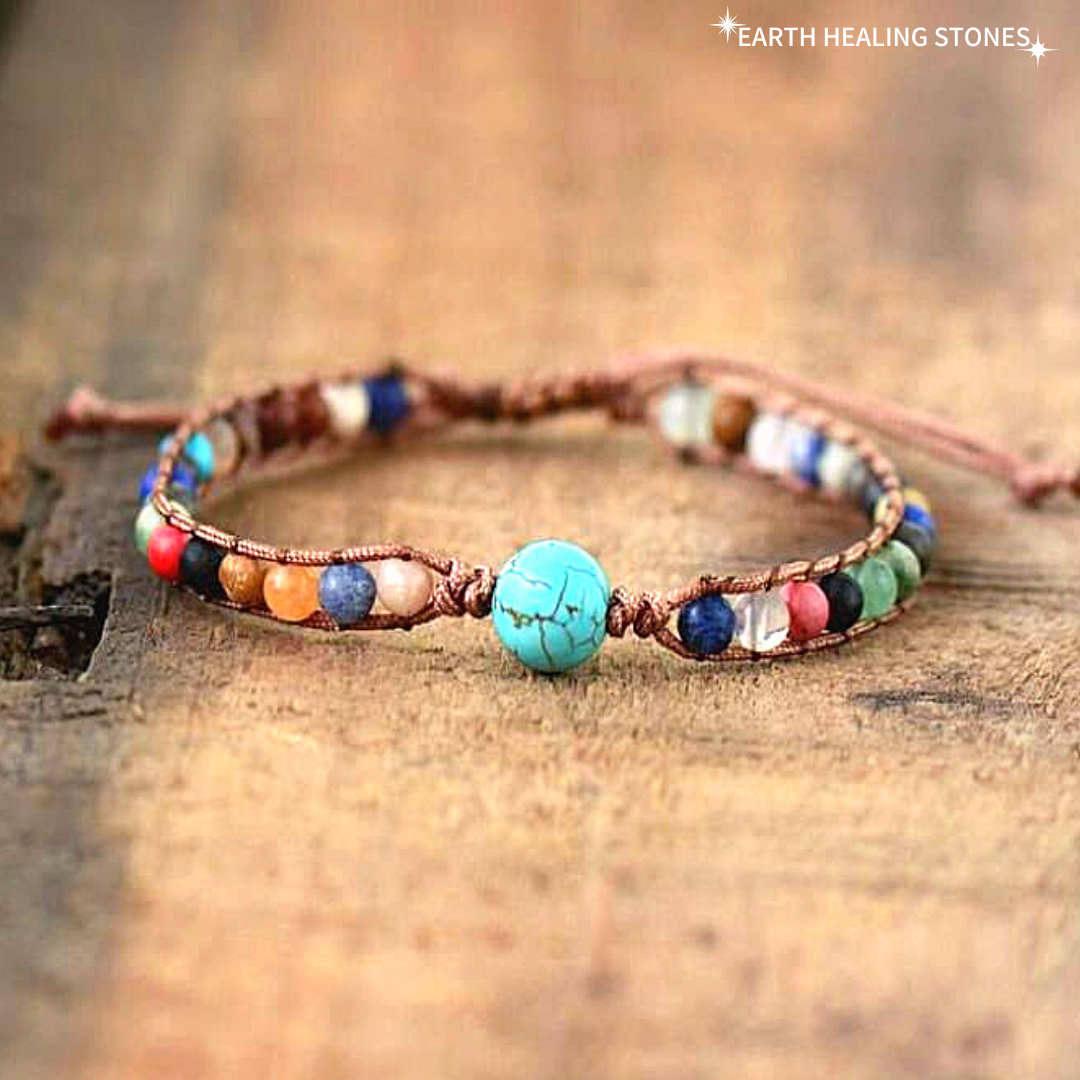 Howlite healing crystal bead bracelet - Calm + Focus – Rock + Realm Crystals