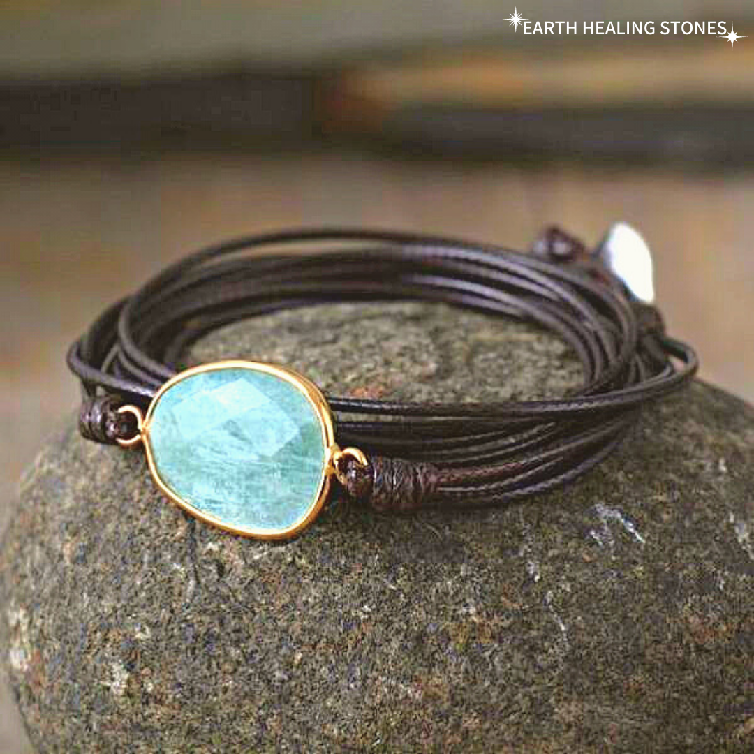 Free Spirit Amazonite Wrap Bracelet