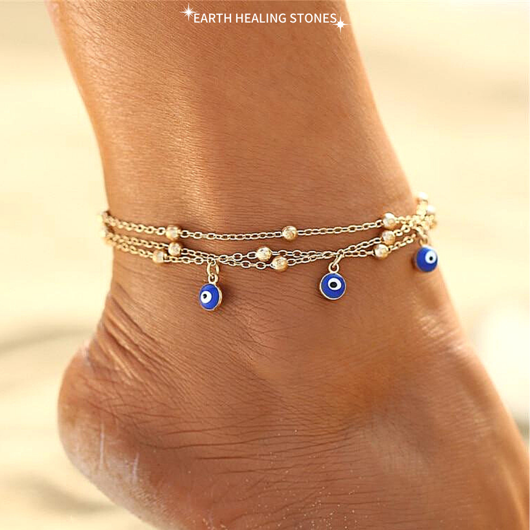 Layered Nazar Anklet