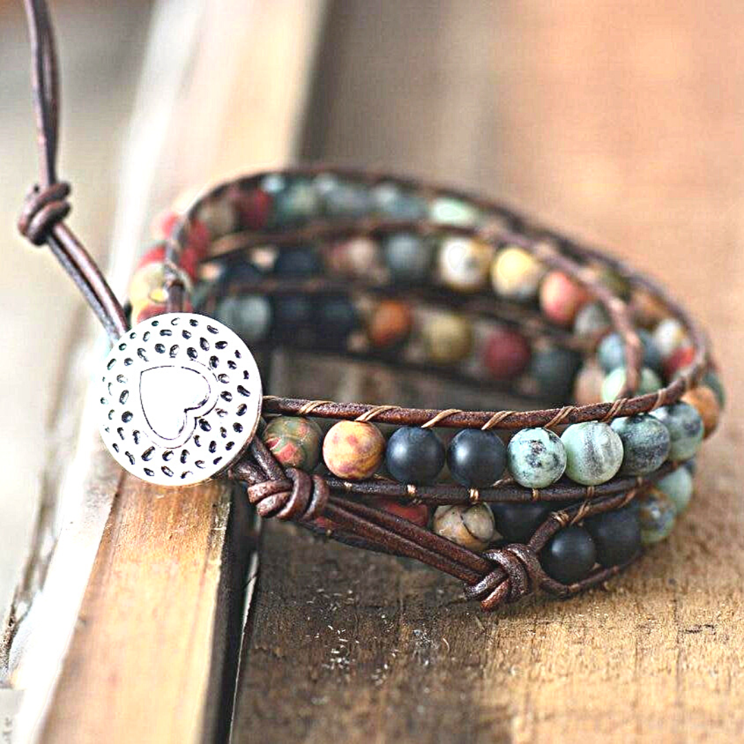 Vintage Love Leather Bracelet