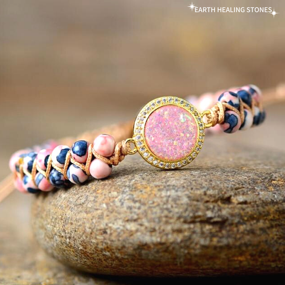 Dazzling Jasper &amp; Opal Bracelet