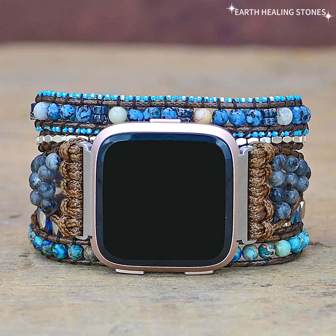 Bohemian Blue Ocean Fitbit Versa Strap