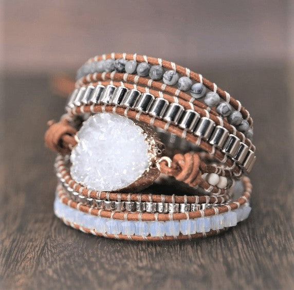 Serene Celestine Wrap Bracelet