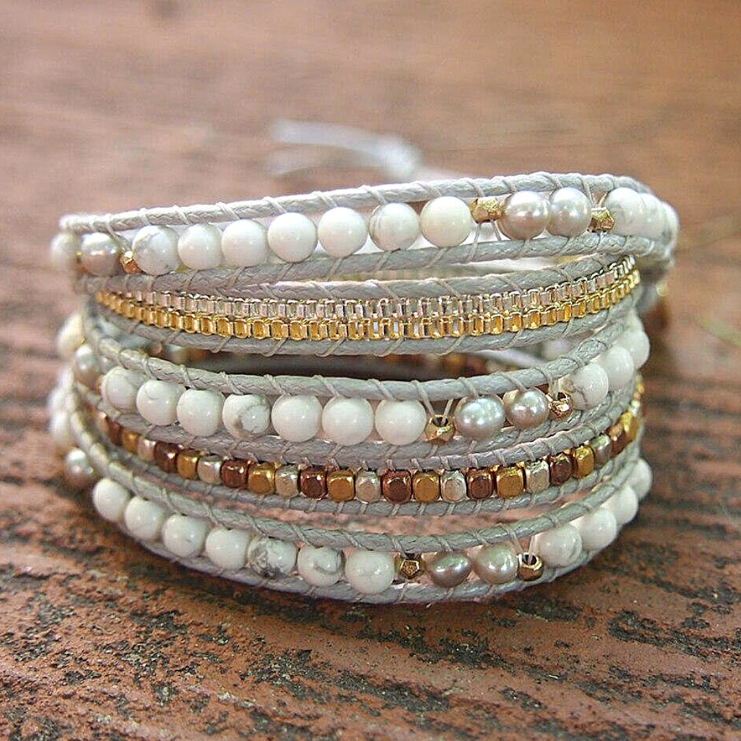 Healing Howlite Divine Wrap Bracelet