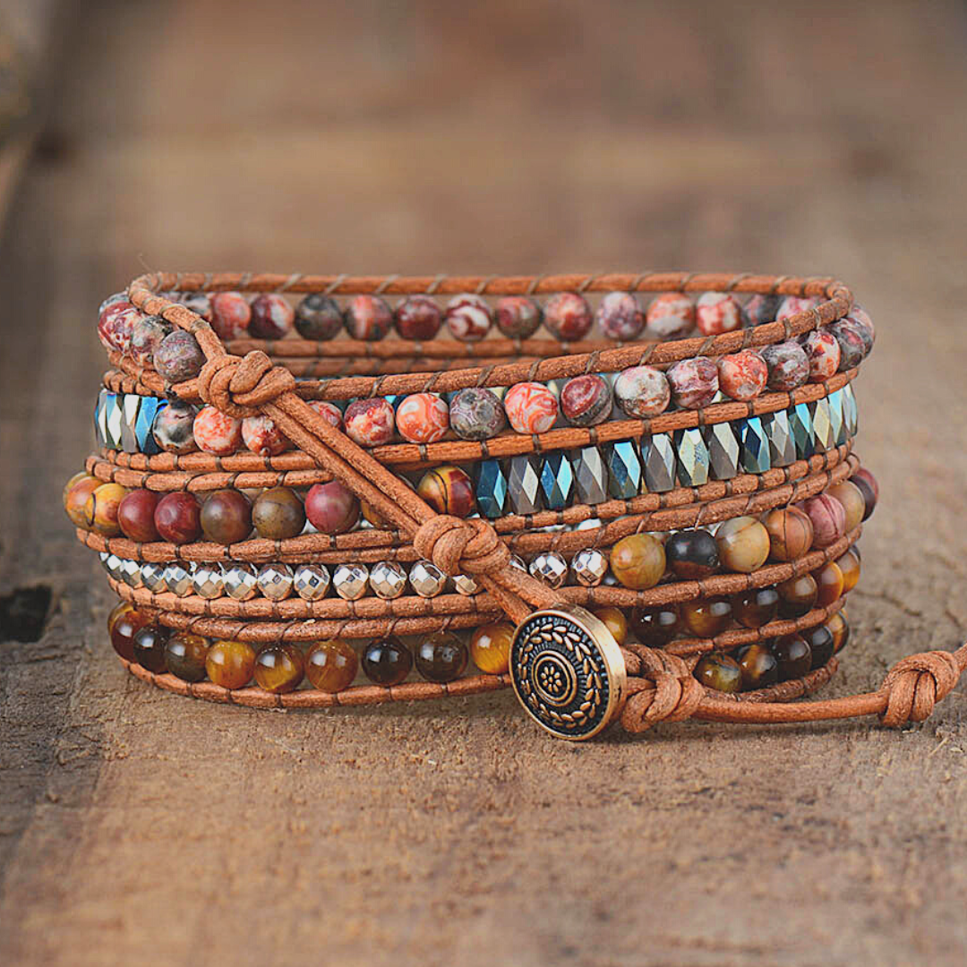 Willpower Tiger&#39;s Eye Wrap Bracelet