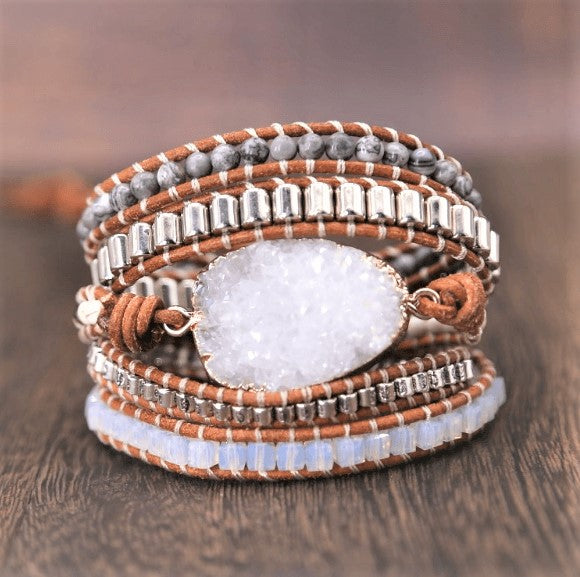 Serene Celestine Wrap Bracelet