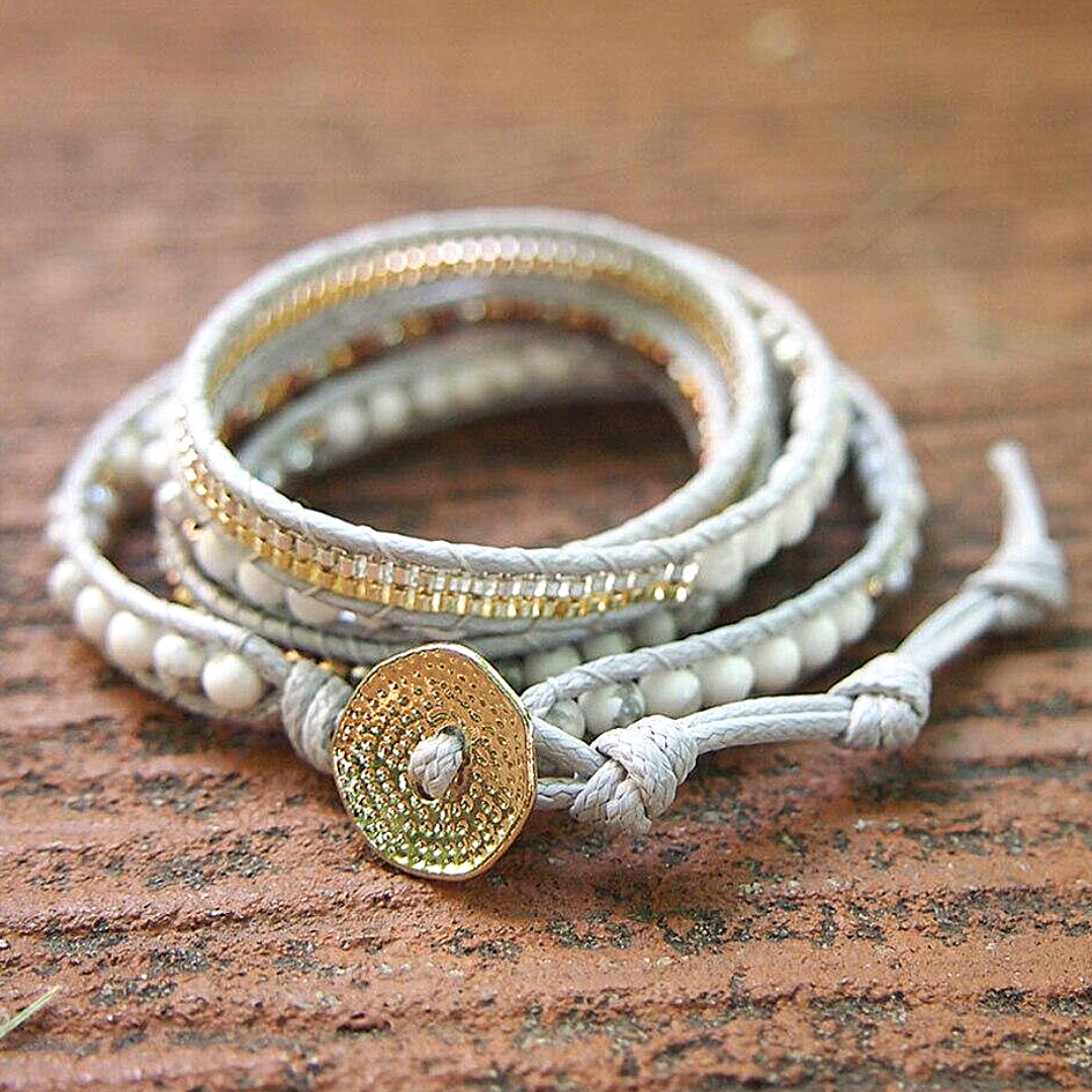 Healing Howlite Divine Wrap Bracelet