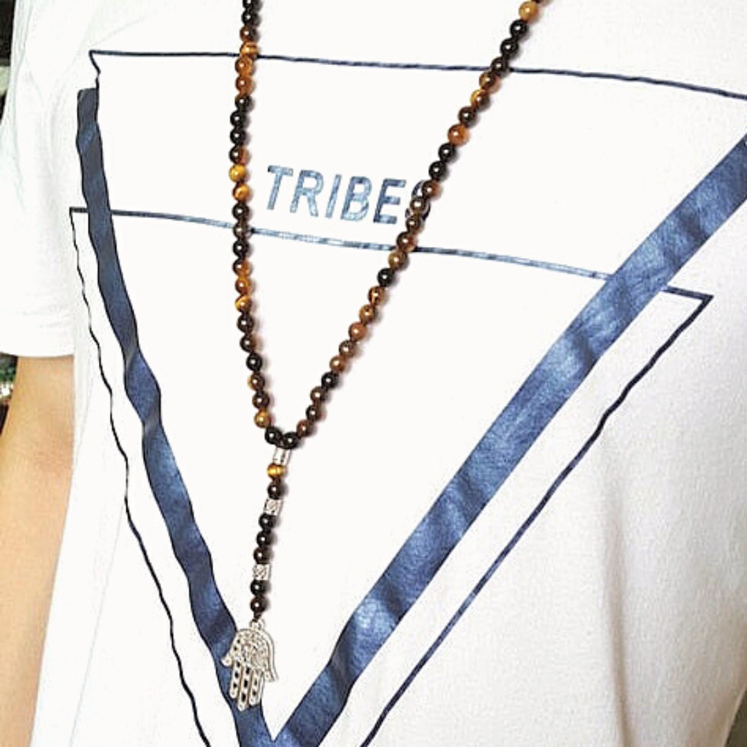 Good Fortune Tiger&#39;s Eye Mala