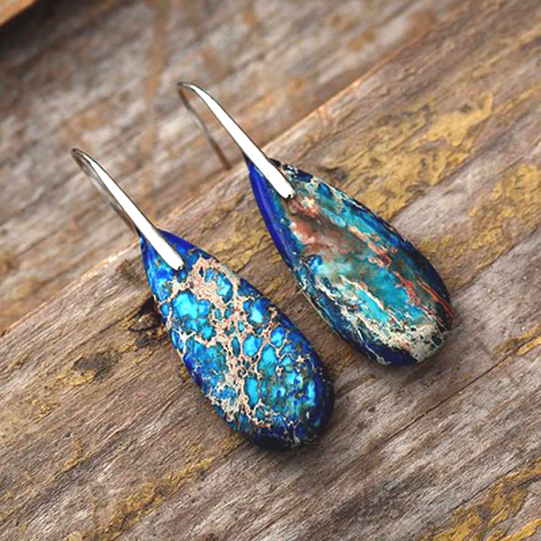 Calming Sea Jasper Earrings