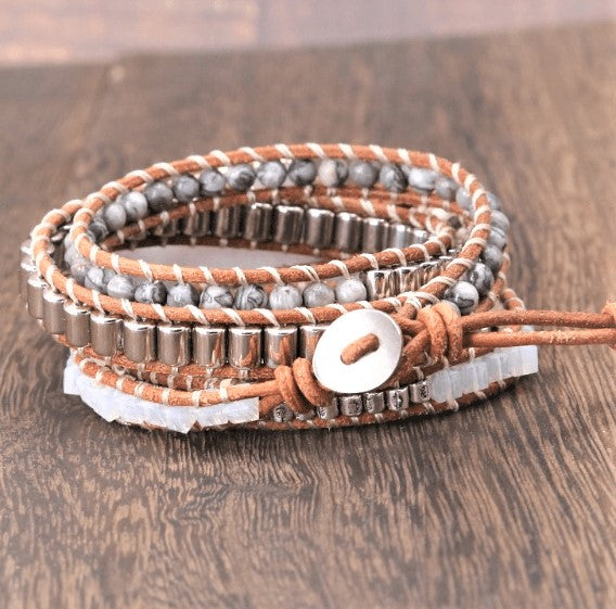 Serene Celestine Wrap Bracelet