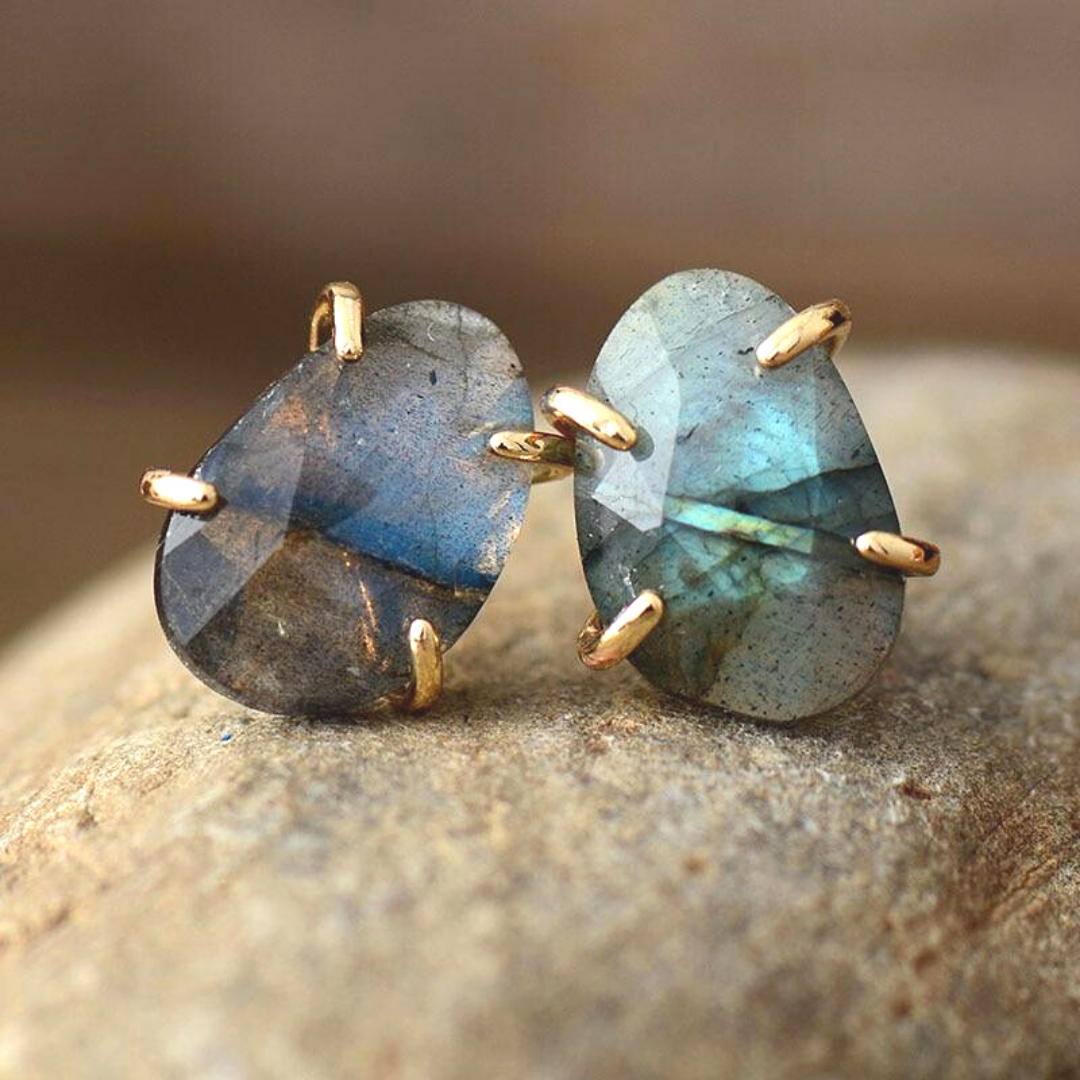 Labradorite studs 2025