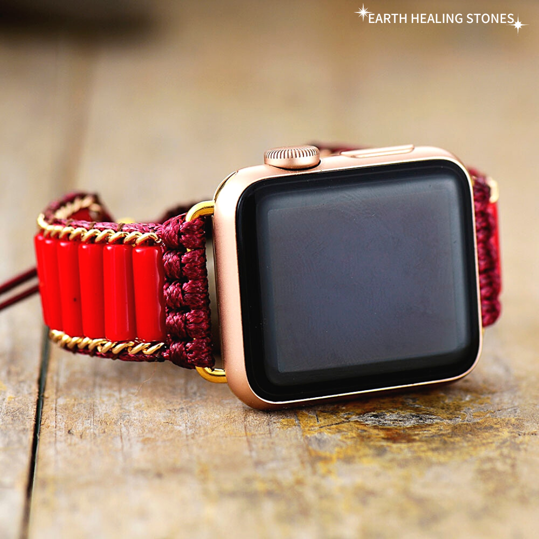 Red Jasper Apple Watch Strap