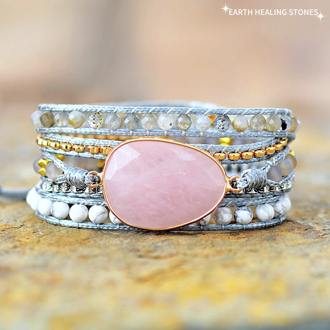 Loving Rose Quartz Wrap Bracelet