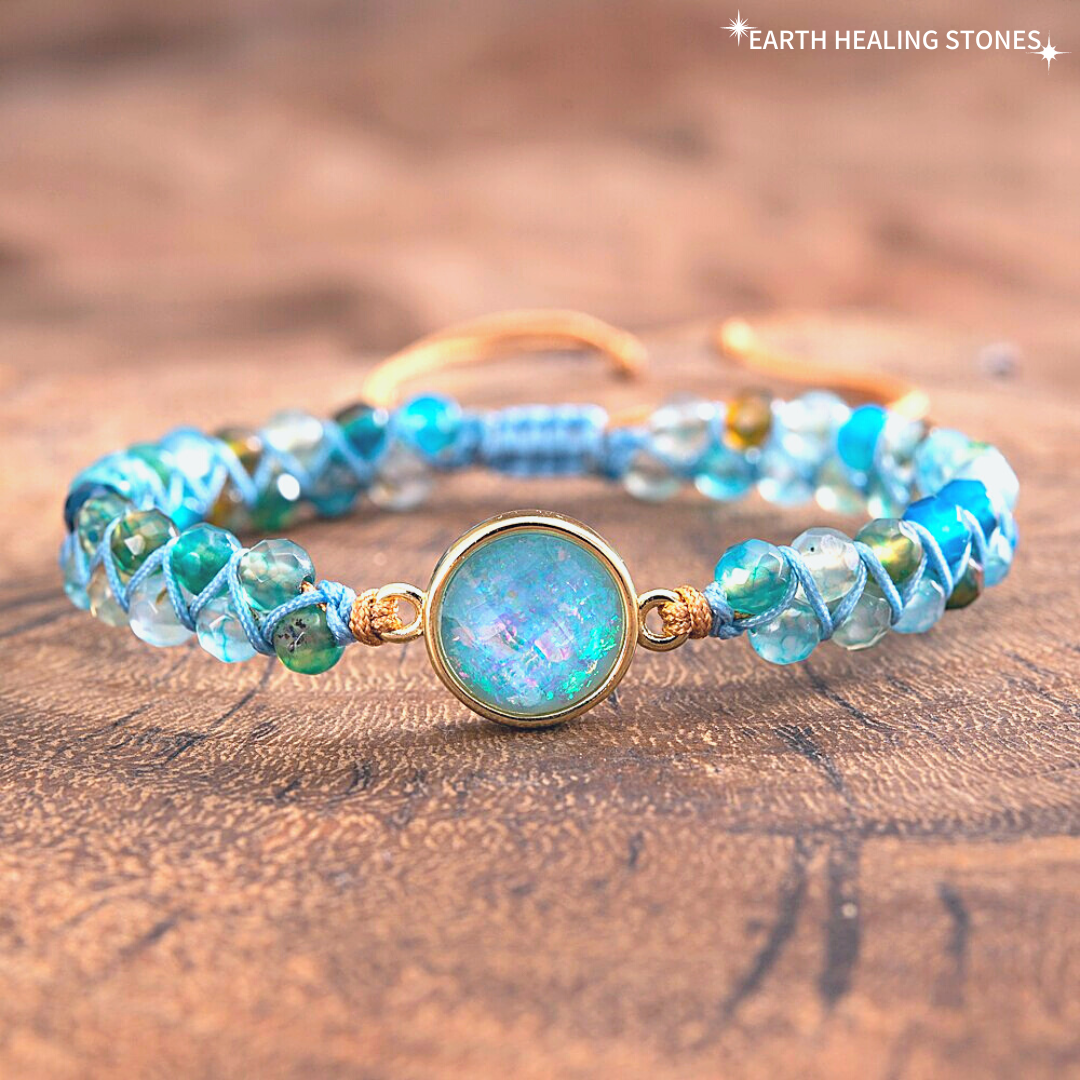 Aqua Aura Opal Bracelet