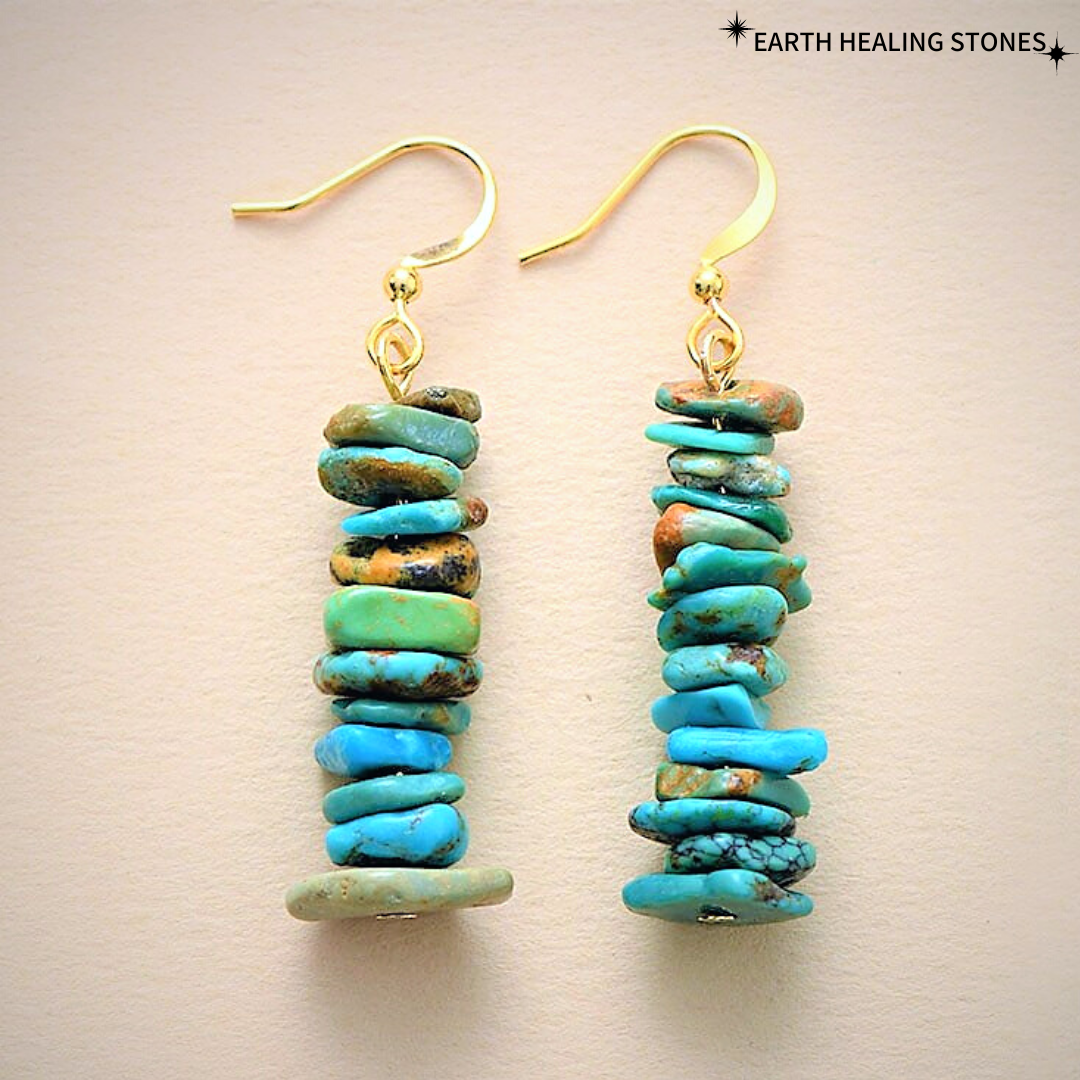 Natural Turquoise Stack Earrings