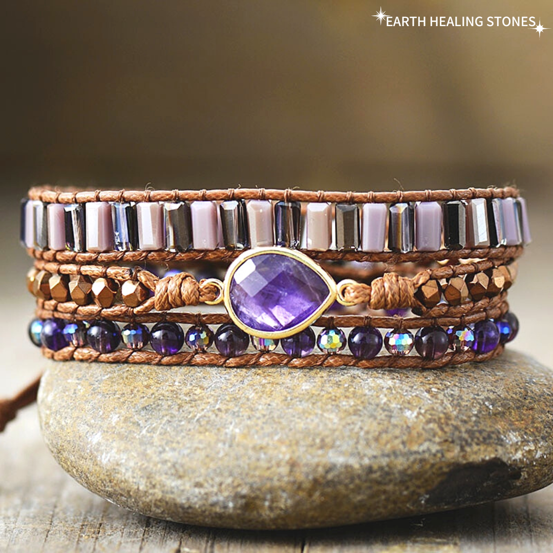 Divine Amethyst Wrap Bracelet