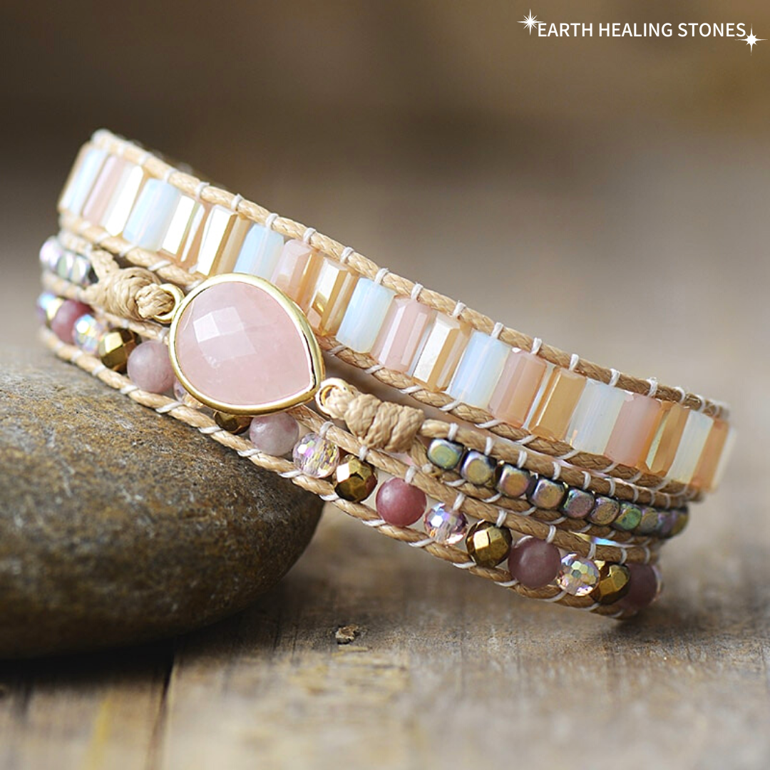 Divine Rose Quartz Wrap Bracelet