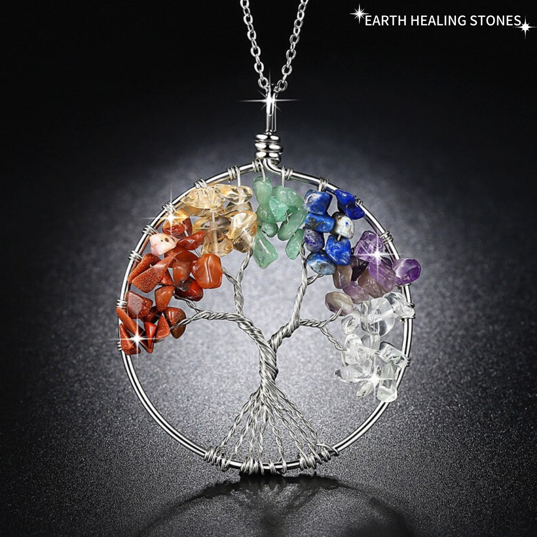7 Chakra Tree Of Life Necklace