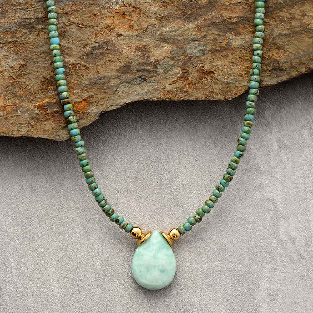 Peaceful Goddess Amazonite Necklace