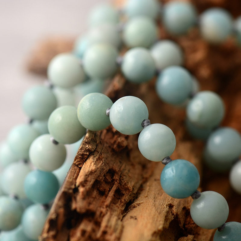 Calming Amazonite Tassel Mala