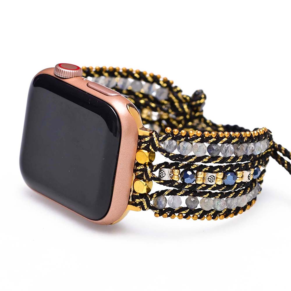 Adjustable Labradorite Apple Watch Strap