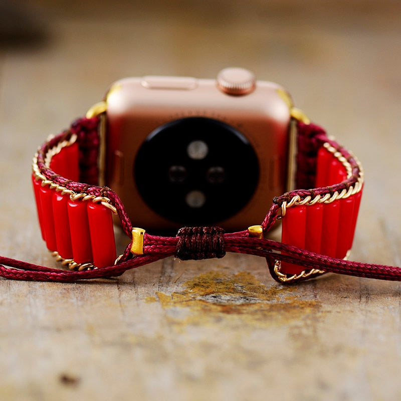 Red Jasper Apple Watch Strap