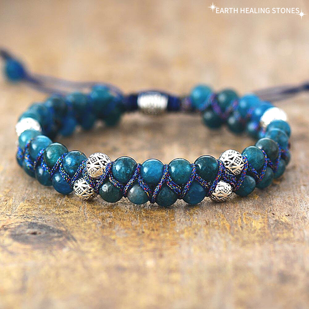 Ajna Woven Apatite Bracelet