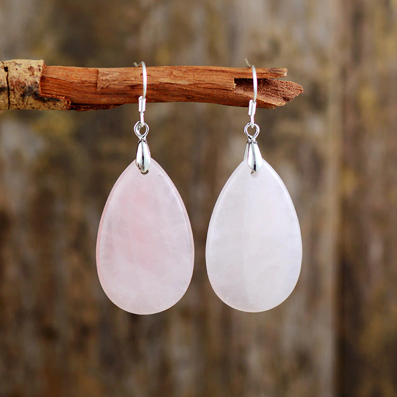 Loving Rose Quartz Earrings