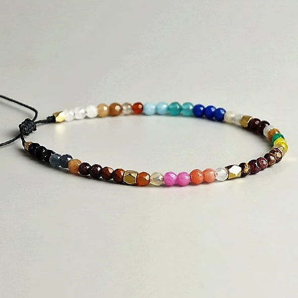 Full Circle Chakra Adjustable Bracelet