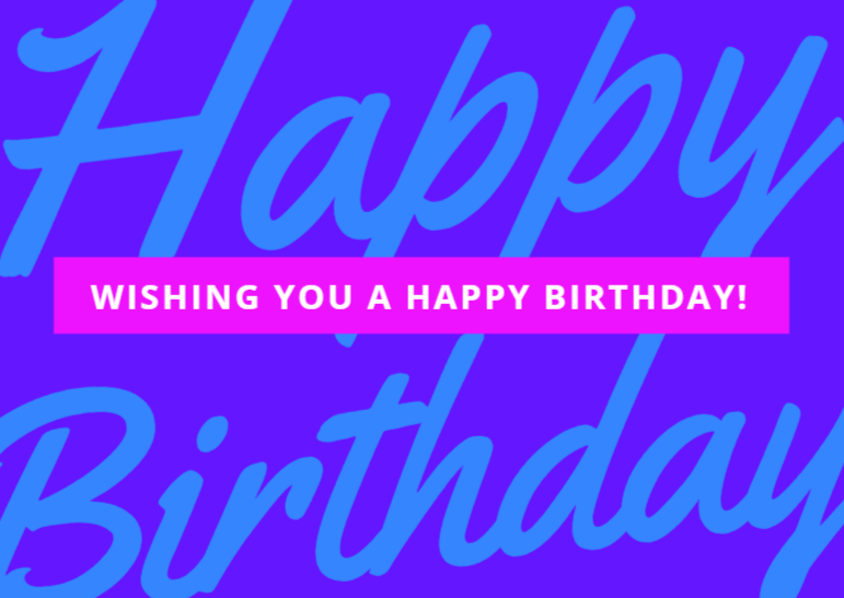 Happy Birthday Gift Card