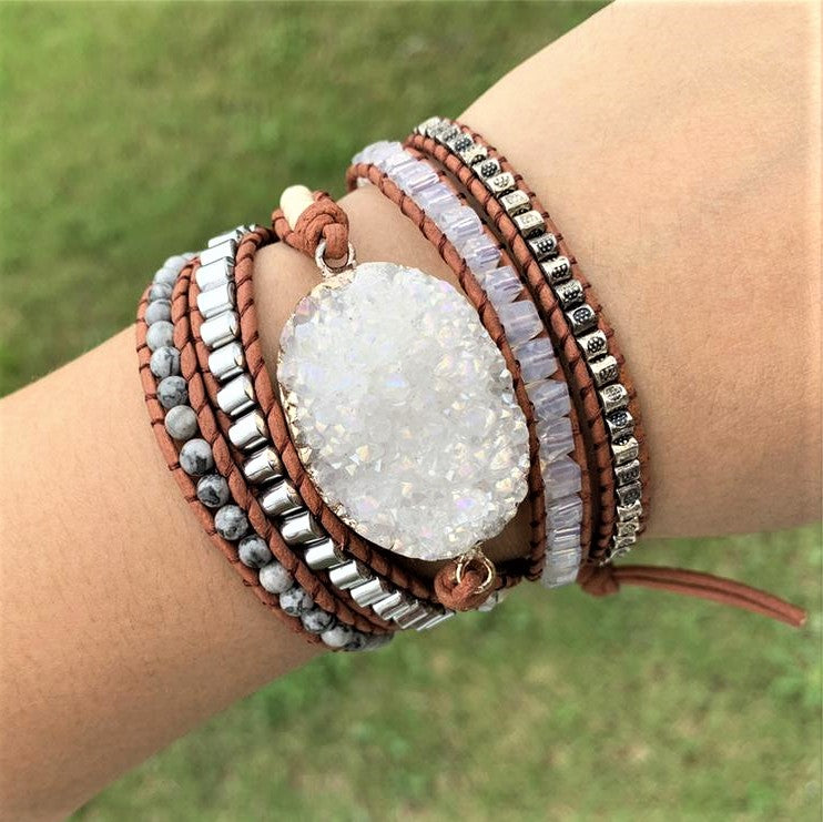 Serene Celestine Wrap Bracelet