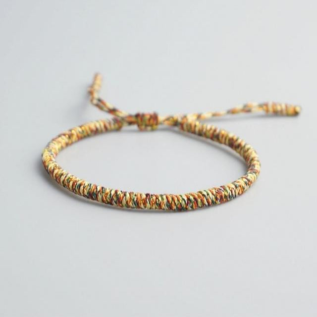 Multi-Colored Tibetan Good Luck Rope Bracelet