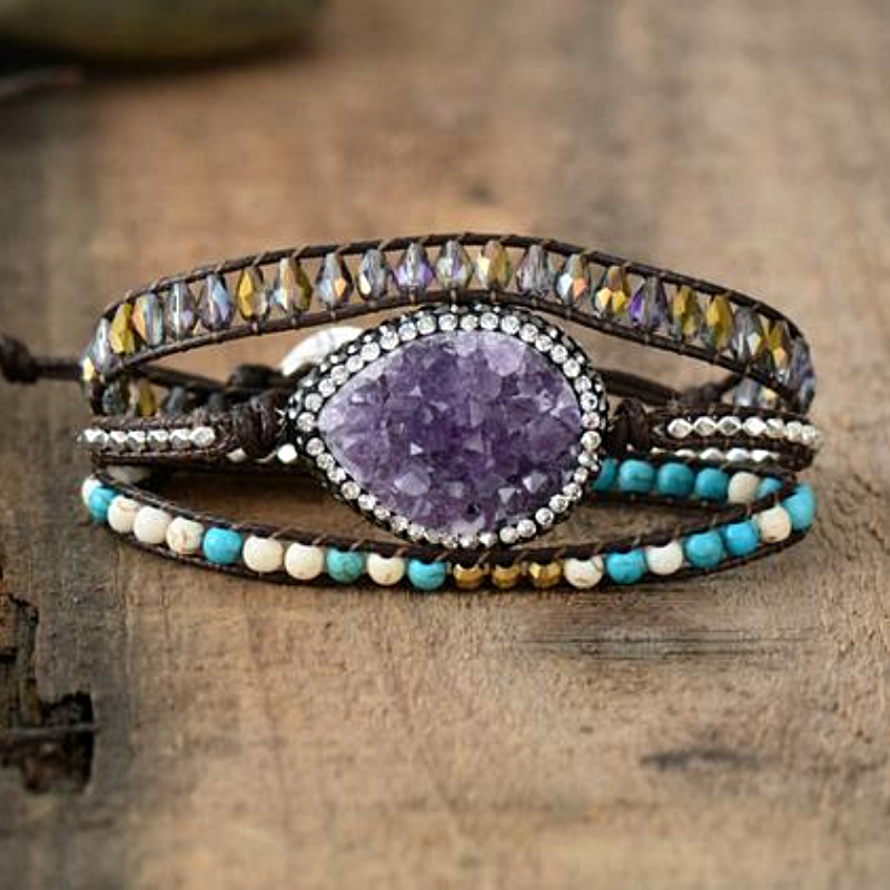 Mystical Lepidolite Transition Bracelet