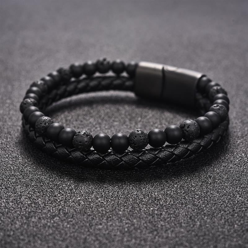 Natural Stone Magnetic Buckle Bangle
