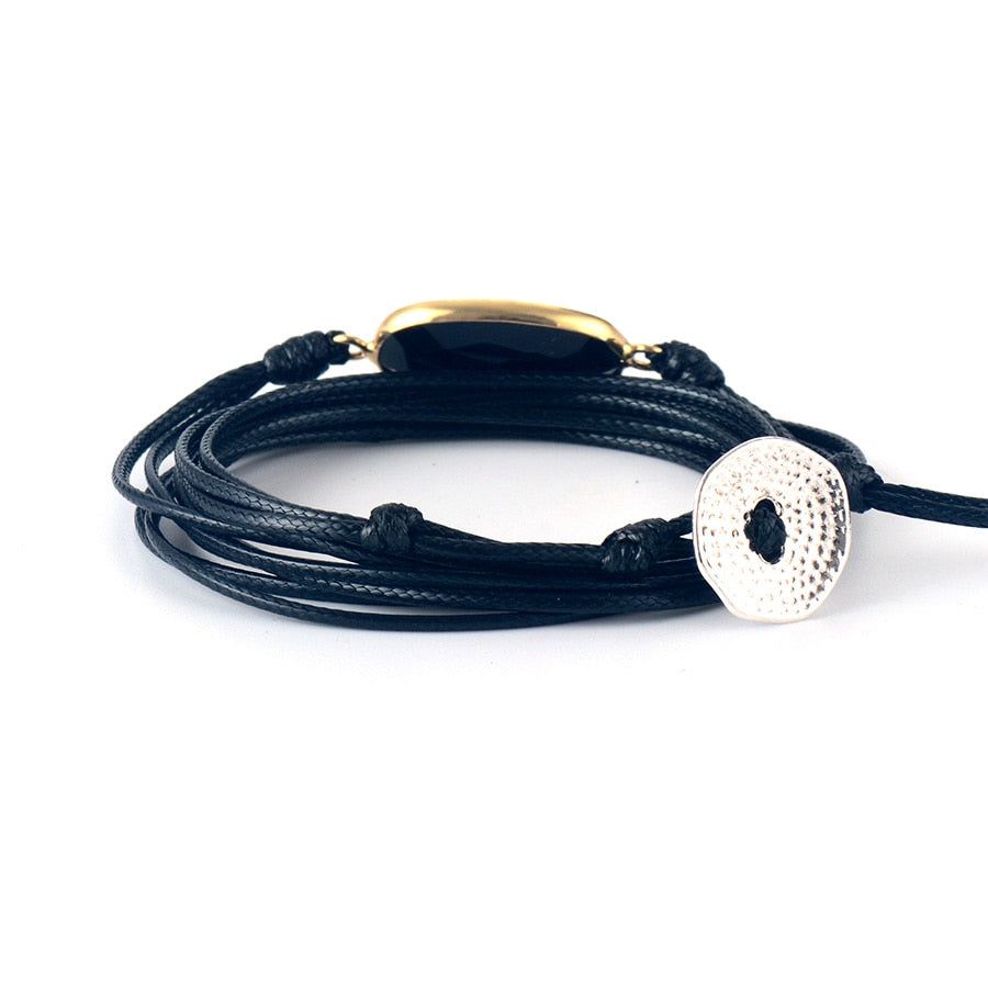 Inner Strength Onyx Wrap Bracelet