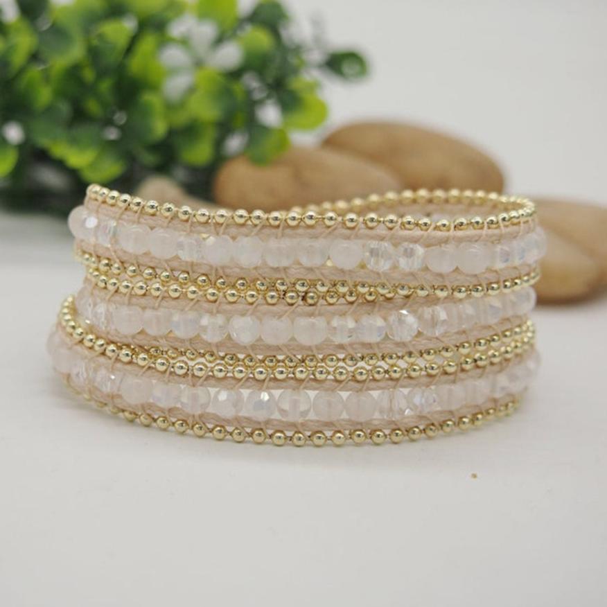 Ice Queen White Jade Wrap Bracelet