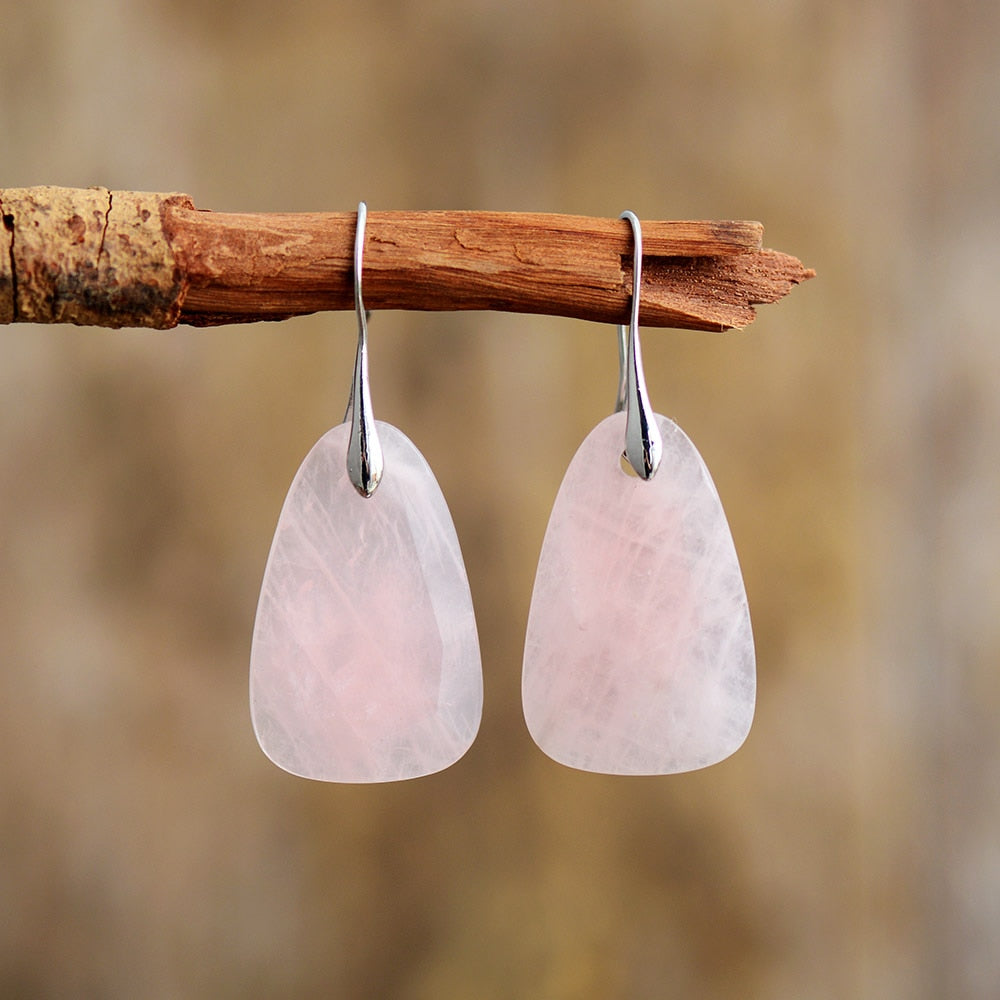 Rose Quartz Earrings