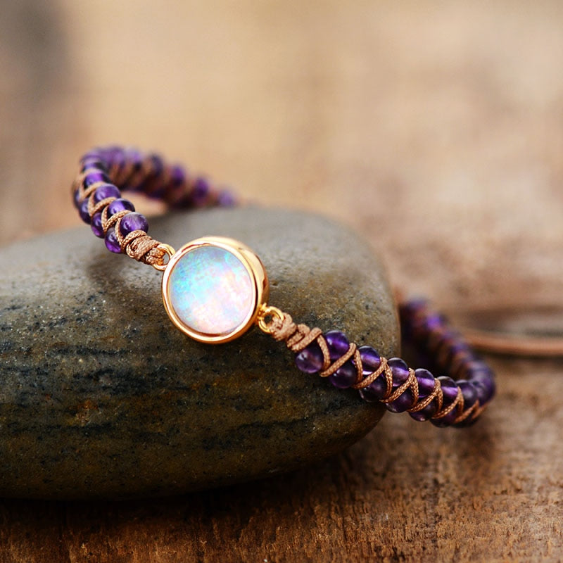 Amethyst &amp; Opal Spiritual Bracelet
