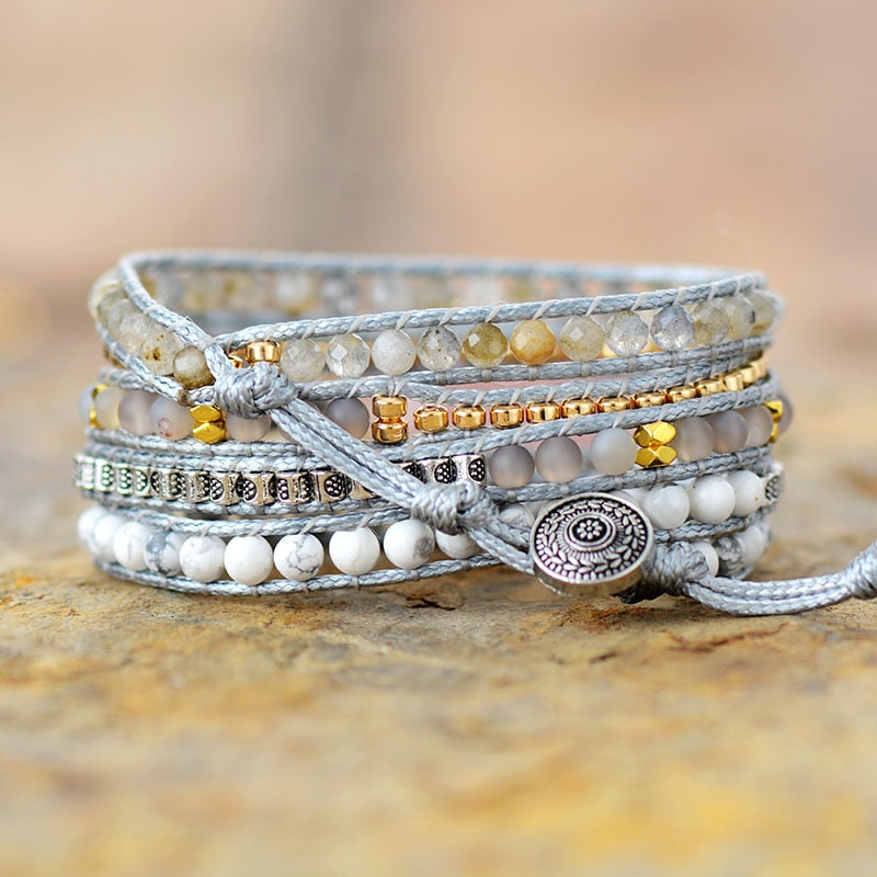 Loving Rose Quartz Wrap Bracelet