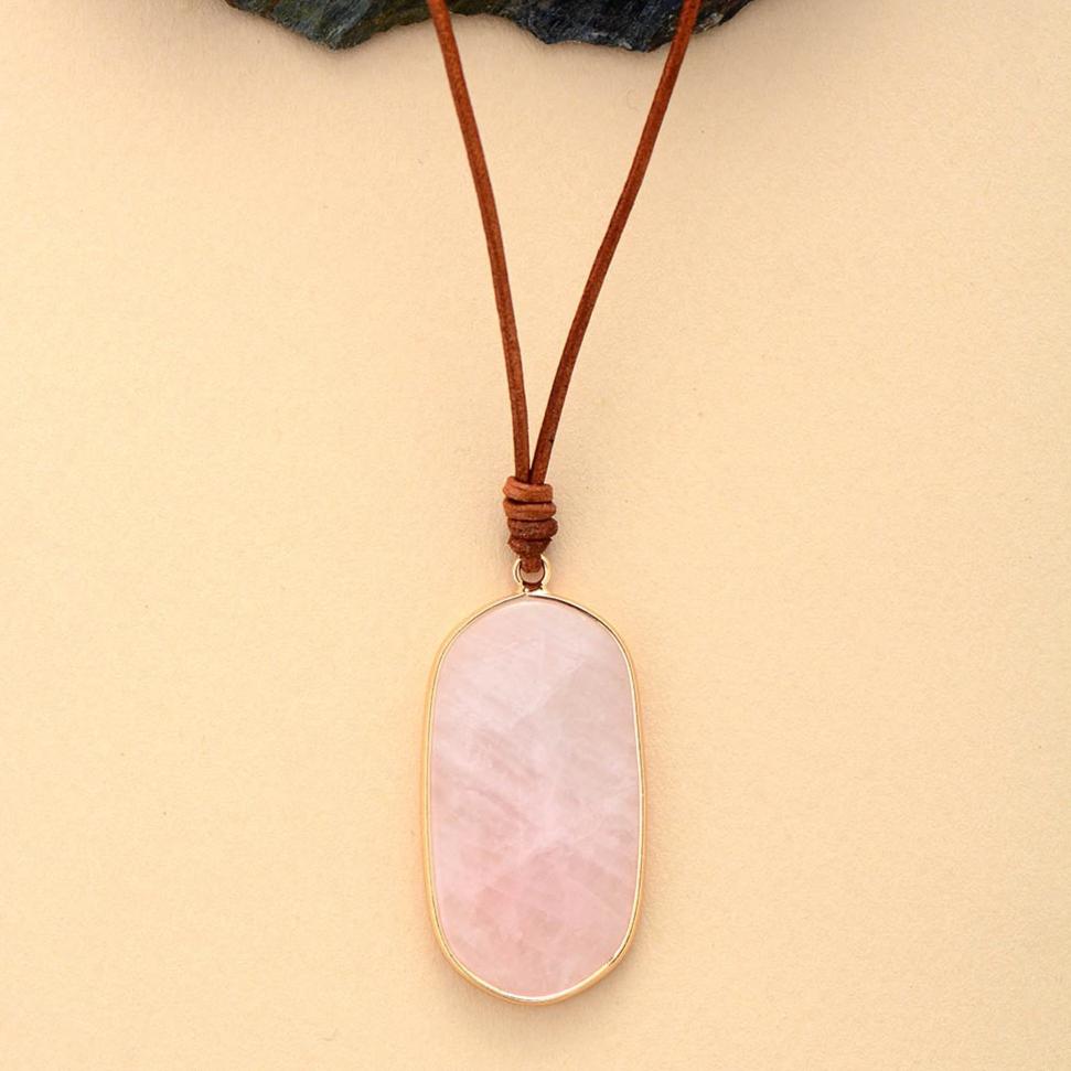 Adjustable Rose Quartz Necklace