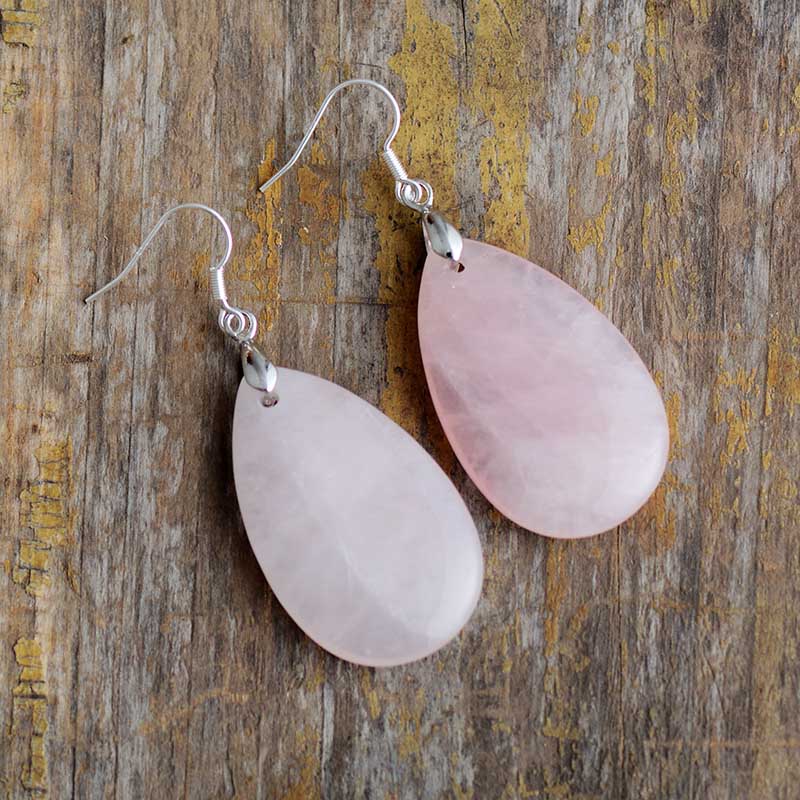 Loving Rose Quartz Earrings