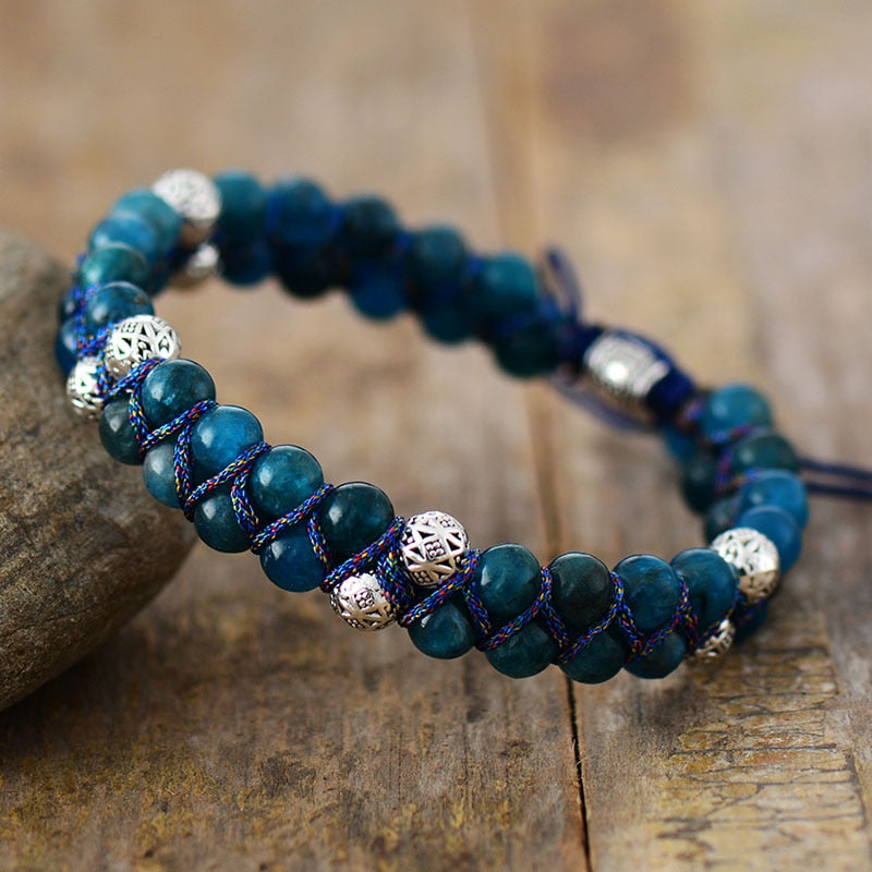 Ajna Woven Apatite Bracelet