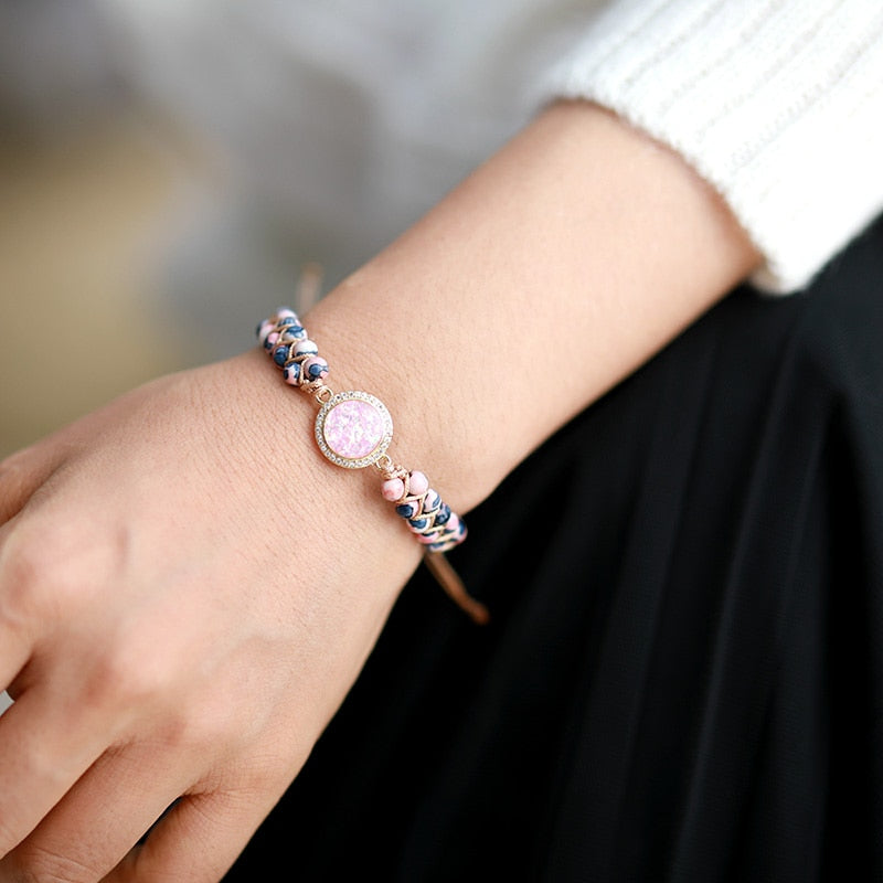 Dazzling Jasper &amp; Opal Bracelet