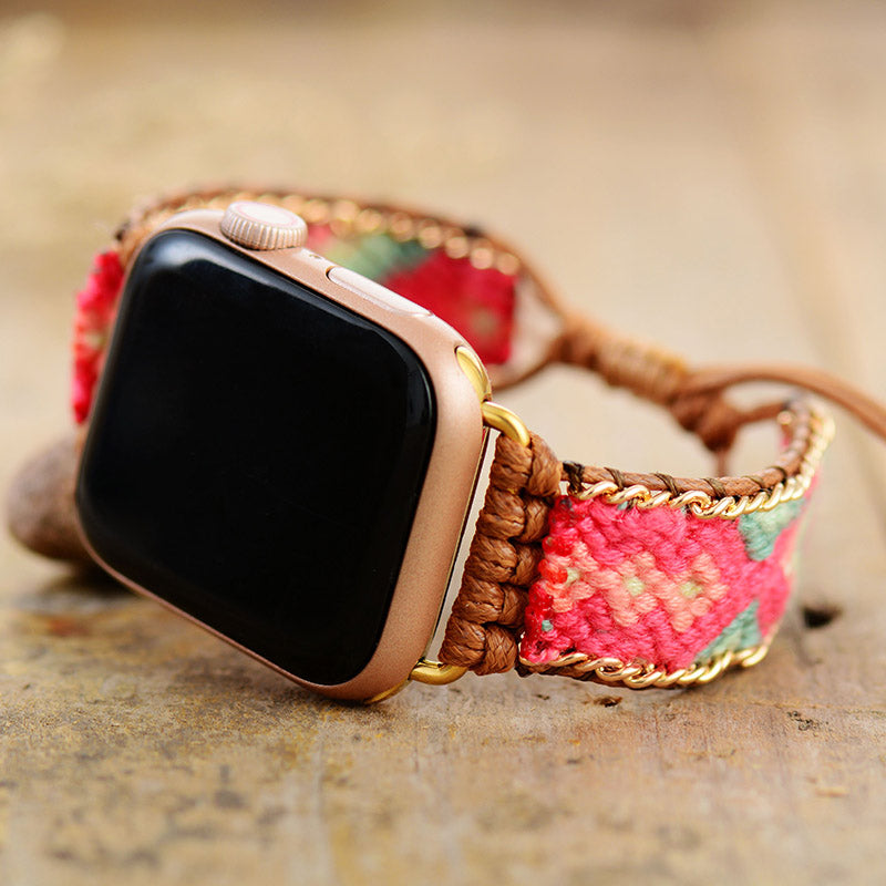 Nylon Elastic Apple Watch Band  Boho Multi – Southern Routes